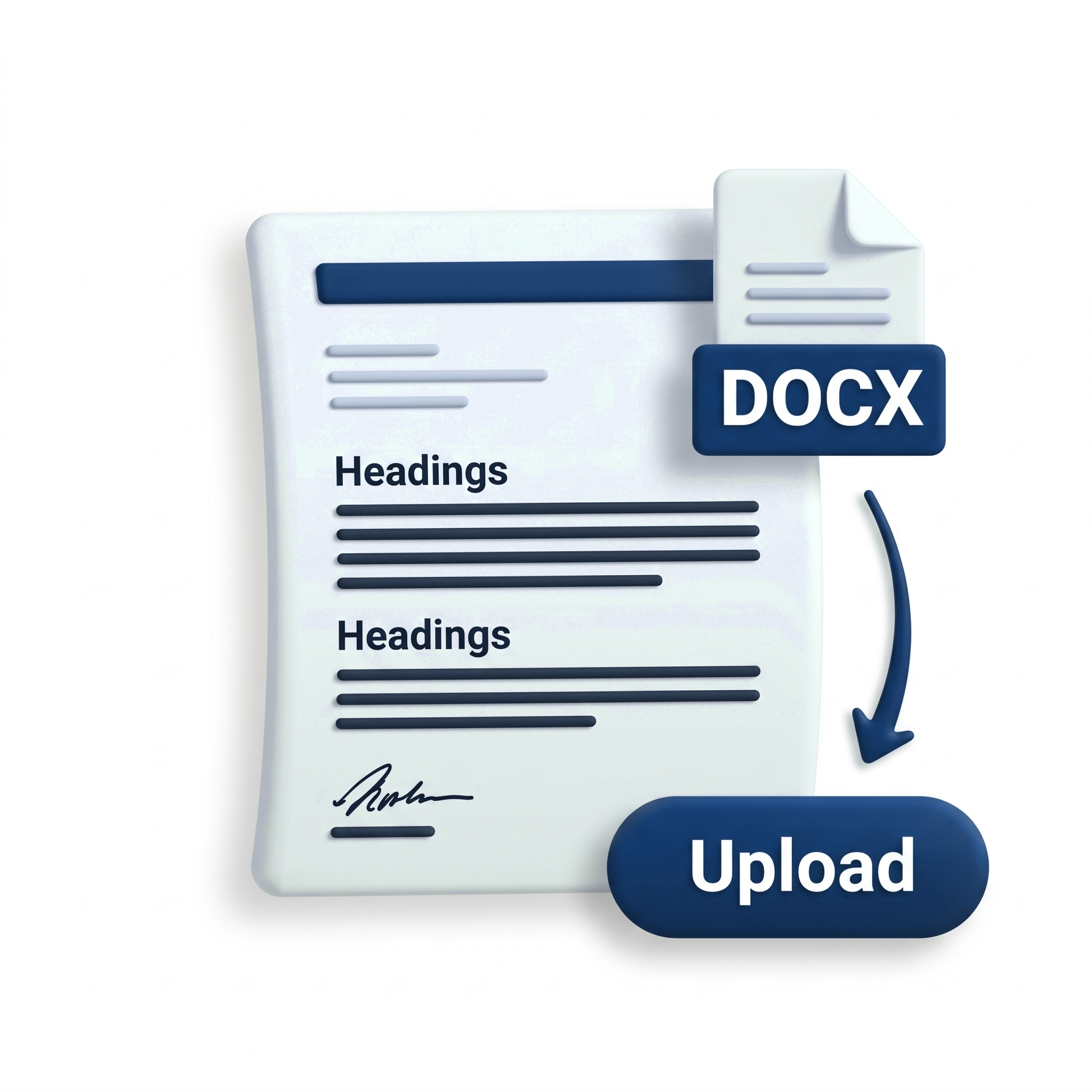 Teach your style: upload sample DOCX